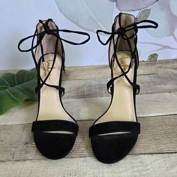 Lulus Shoes - LULUS | Elegant Strappy Heels in Black sz 6.5